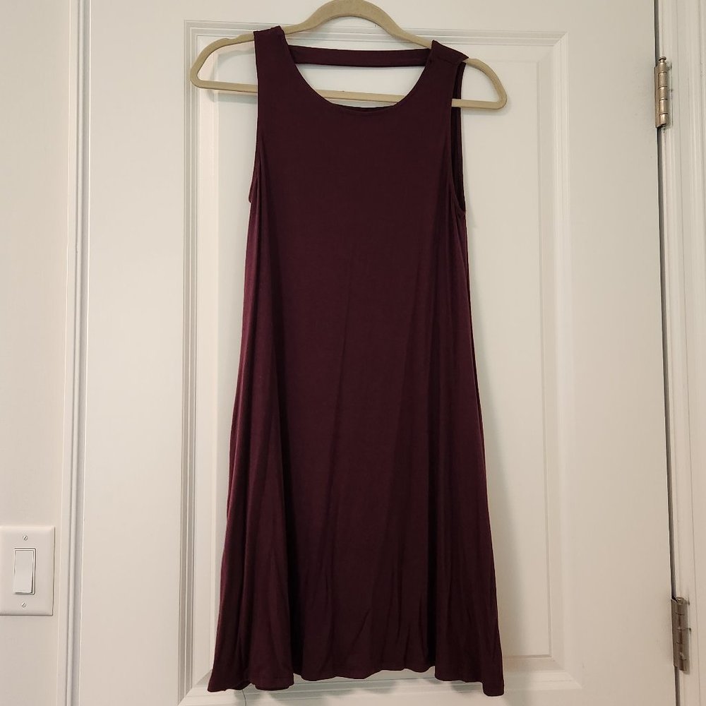 Nine Britton Privett Back Detail Knit Dress Purple